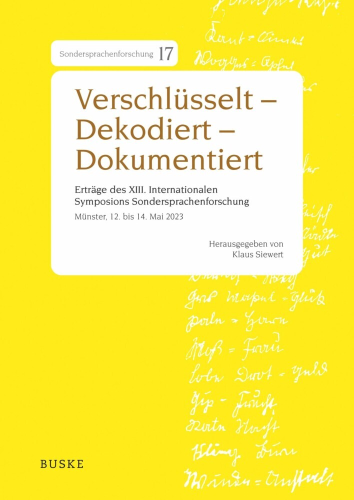 Verschlüsselt - Dekodiert - Dokumentiert main product photo