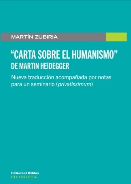 Carta sobre el Humanismo de Martin Heidegger main product photo