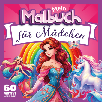 Mädchen Malbuch ab 6 bis 10 Jahren