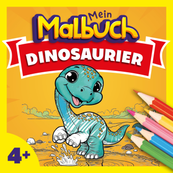 Malbuch Dinosaurier ab 4 Jahren