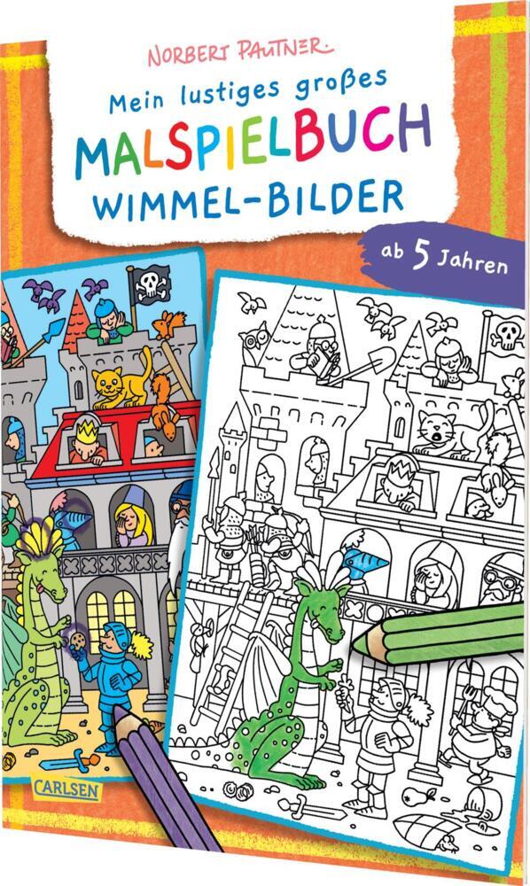 Mein lustiges großes Malspielbuch: Wimmel-Bilder (ab 5 Jahren) main product photo