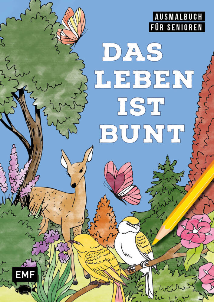 Ausmalbuch für Senioren: Das Leben ist bunt main product photo