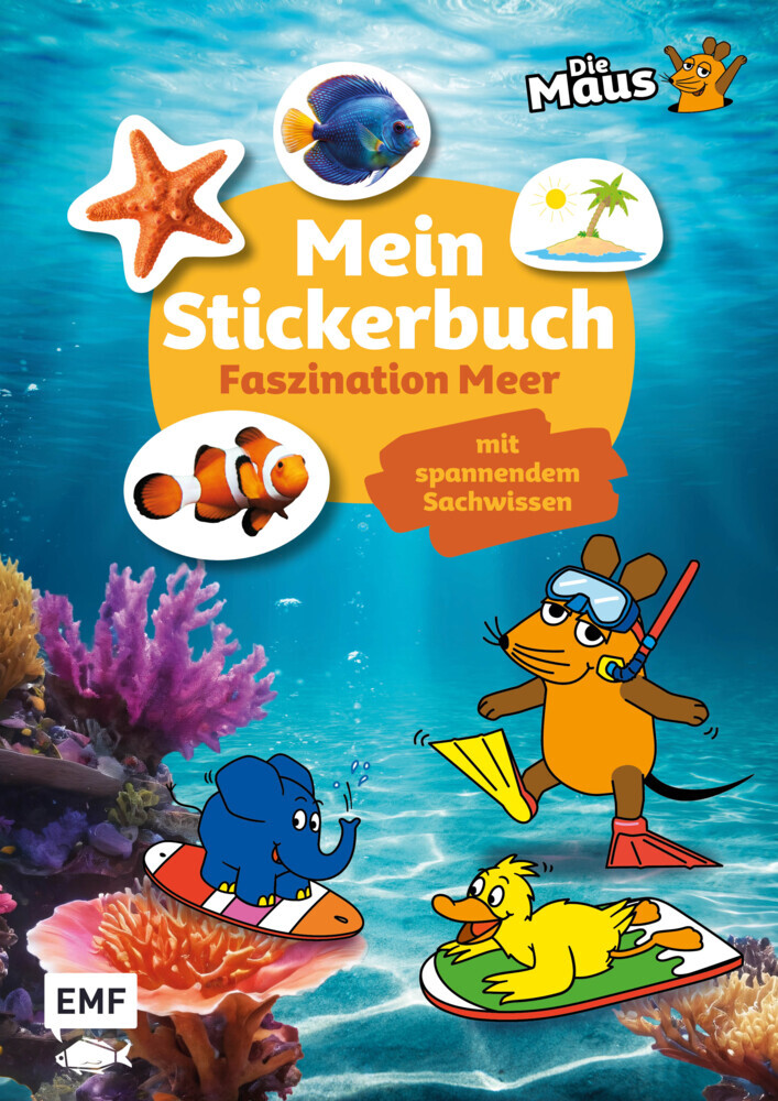 Die Sendung mit der Maus - Mein Stickerbuch mit spannendem Sachwissen: Faszination Meer main product photo