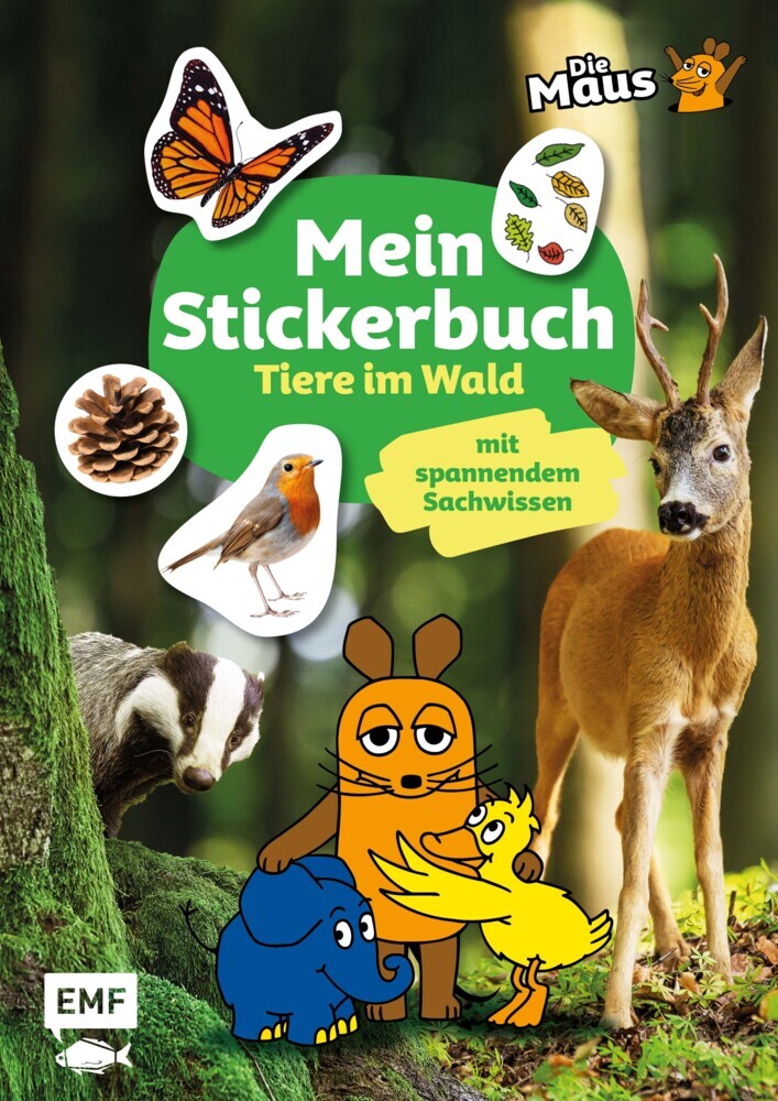Die Sendung mit der Maus - Mein Stickerbuch mit spannendem Sachwissen: Tiere im Wald main product photo