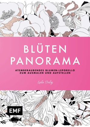 Blüten-Panorama | Atemberaubendes Blumen-Leporello zum Ausmalen und Aufstellen