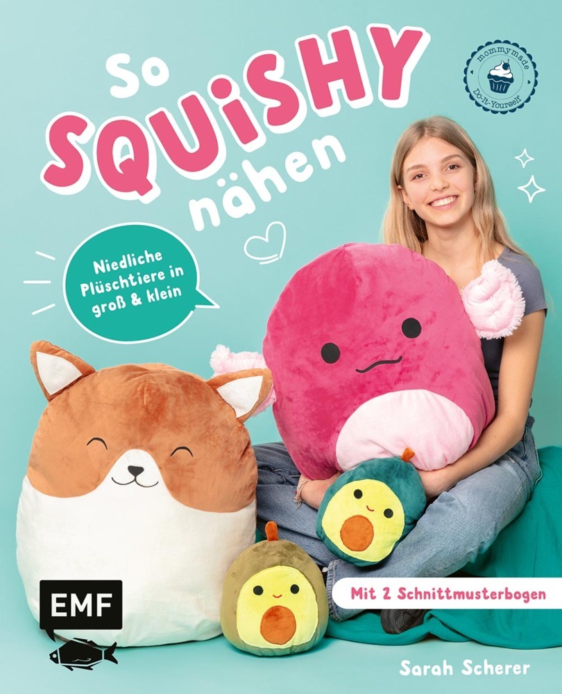 So squishy nähen: Niedliche Plüschtiere in groß und klein für Squishmallow-Fans mit @mommymade main product photo