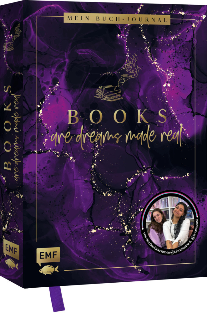 Books are dreams made real - Mein Buch-Journal - von den Booktokerinnen @tabeajoanna und @lxvanessaxl: Für alle #booklover main product photo