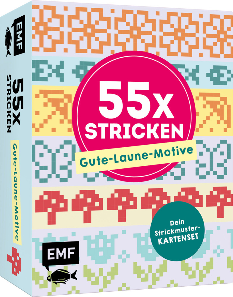 55 x stricken - Gute-Laune-Motive: Deine Strickmustersammlung als Kartenset main product photo