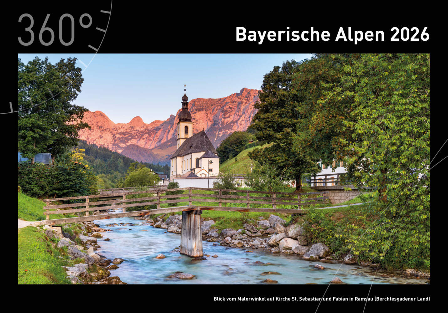 Bayerische Alpen Premiumkalender 2026 main product photo