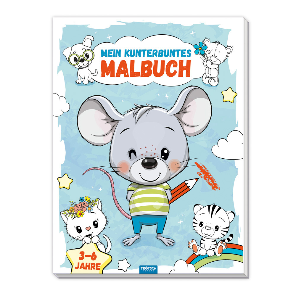 TRÖTSCH - Malbuch Mein kunterbuntes Ausmalbuch| Ab 3 Jahren main product photo