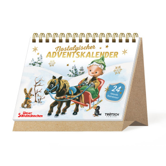 TRÖTSCH - Unser Sandmännchen Nostalgischer Adventskalender zum Aufstellen