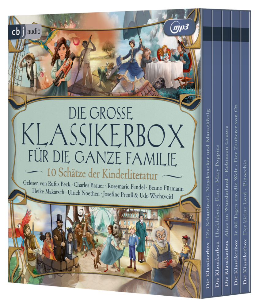Die große Klassikerbox für die ganze Familie, 5 Audio-CD, 5 MP3 main product photo