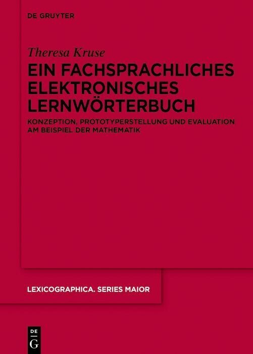 Ein fachsprachliches elektronisches Lernwörterbuch main product photo