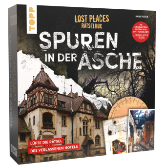 Lost Places Rätselbox - Spuren in der Asche: Ein Krimi-Rätsel für Zuhause. Lüfte die Rätsel des verlassenen Hotels