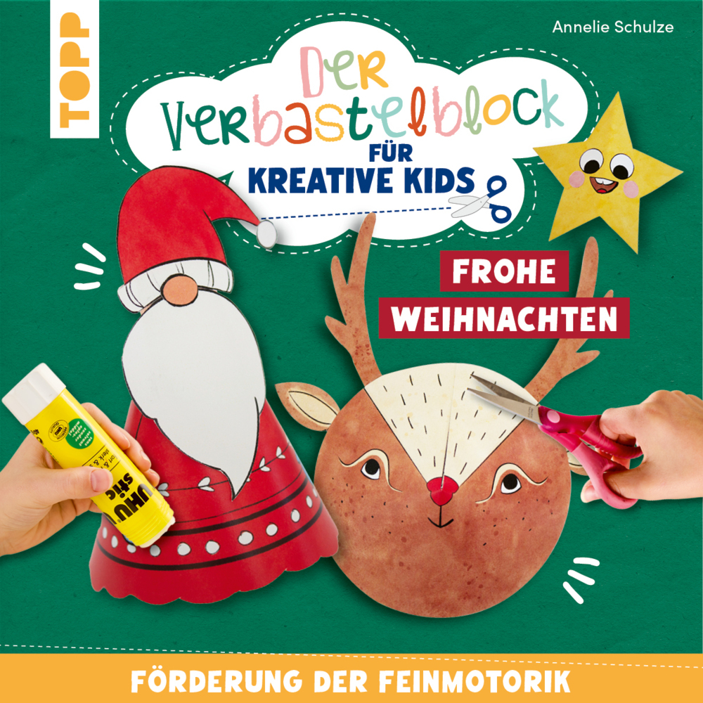 Der Verbastelblock für kreative Kids. Frohe Weihnachten main product photo
