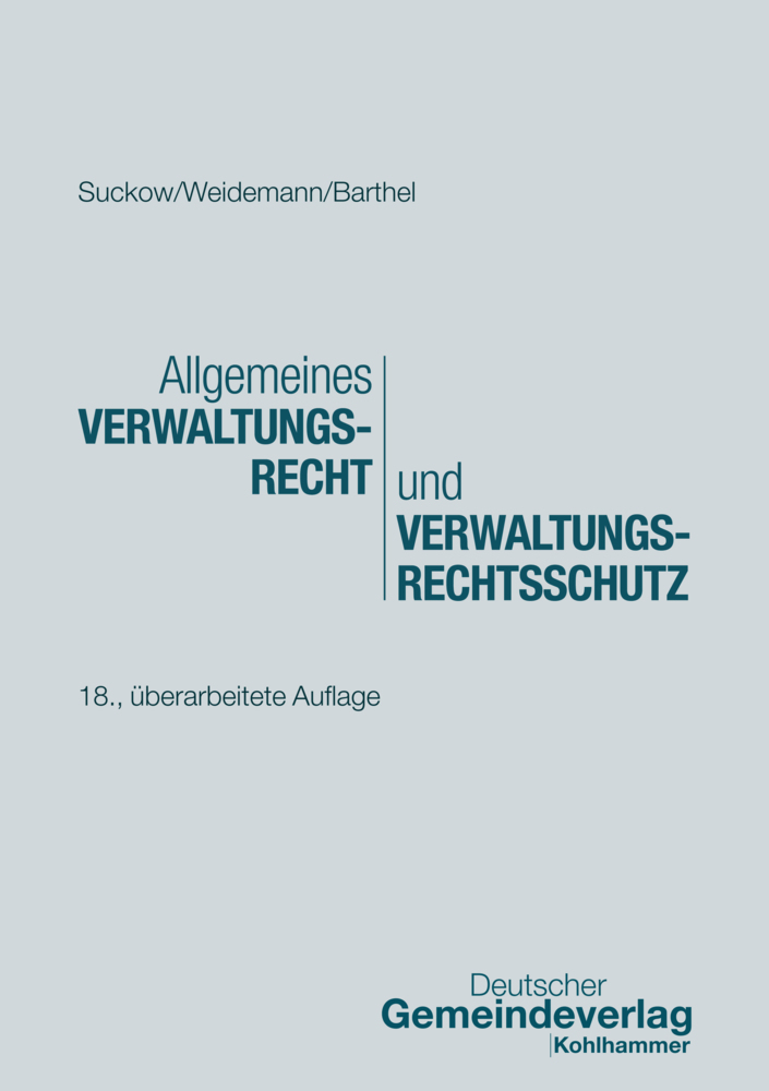 Allgemeines Verwaltungsrecht und Verwaltungsrechtsschutz main product photo