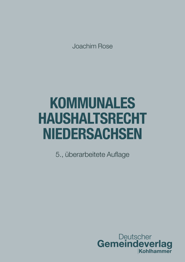 Kommunales Haushaltsrecht Niedersachsen main product photo