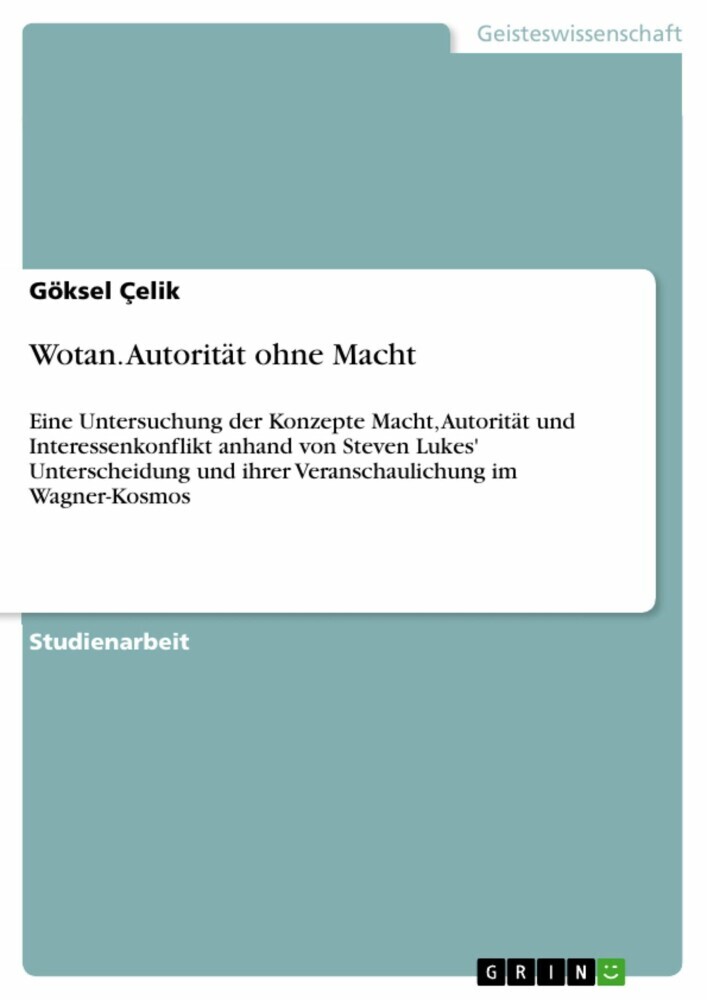 Wotan. Autorität ohne Macht main product photo