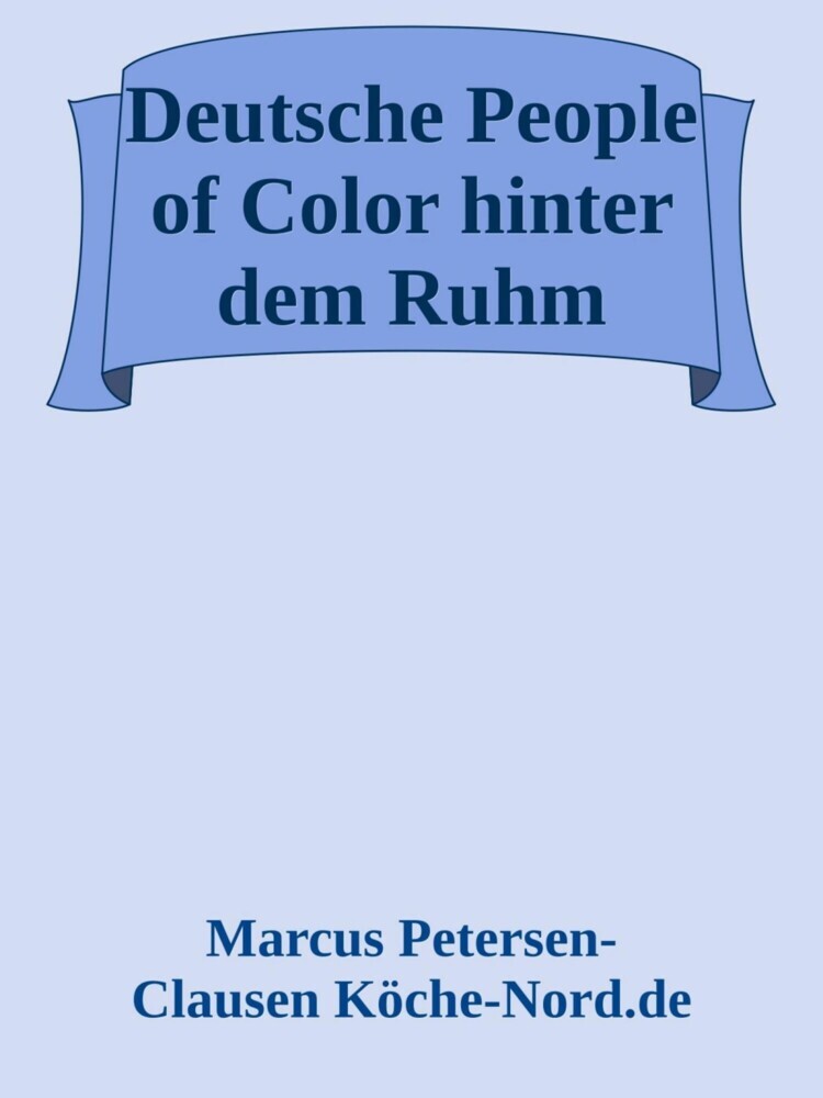 Deutsche People of Color hinter dem Ruhm main product photo