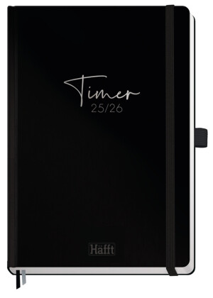Häfft-Timer Deluxe 25/26 A5 - Jugendkalender [Black Edition]