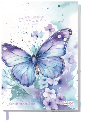 Schulstuff Schüler-Timer A5 25/26 [Butterfly] EM