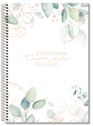 Schulstuff Schüler-Timer Spiralbindung A5 25/26 [Blattgold] EM
