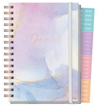 Journal Fancy dotted A5 [Bleu & Rosé] EM