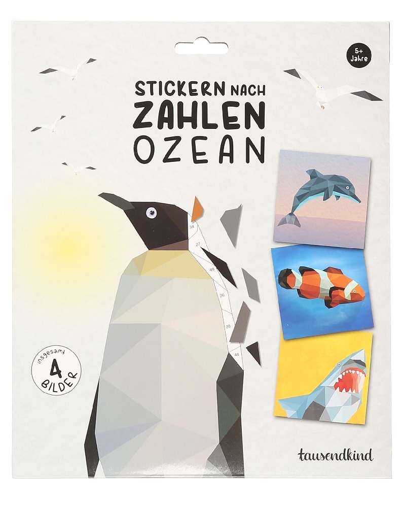 Mosaikbastelset Stickern nach Zahlen OZEAN main product photo