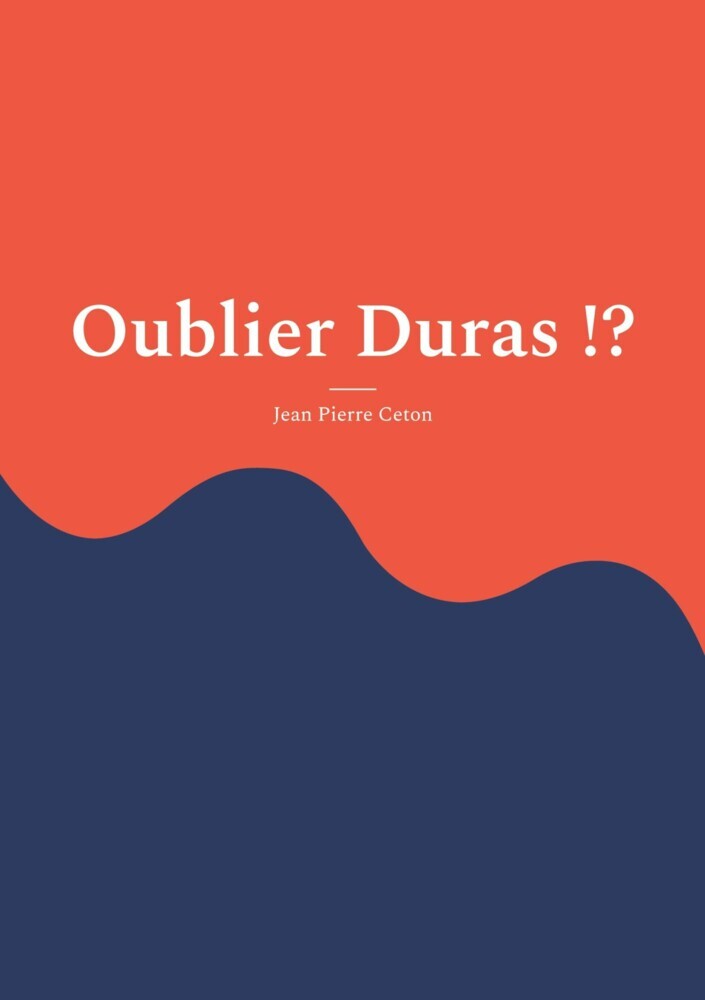 Oublier Duras !? main product photo