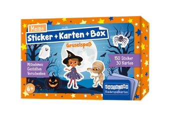 Meine Sticker + Karten + Box - Gruselspaß, m. 1 Beilage
