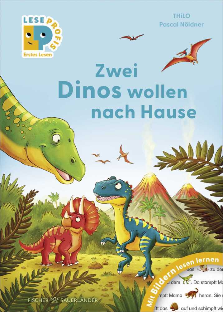 Leseprofis - Mit Bildern lesen lernen: Zwei Dinos wollen nach Hause, Erstes Lesen main product photo