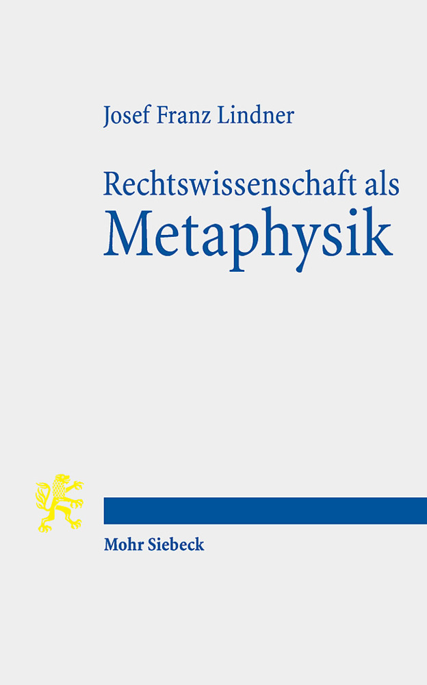 Rechtswissenschaft als Metaphysik main product photo
