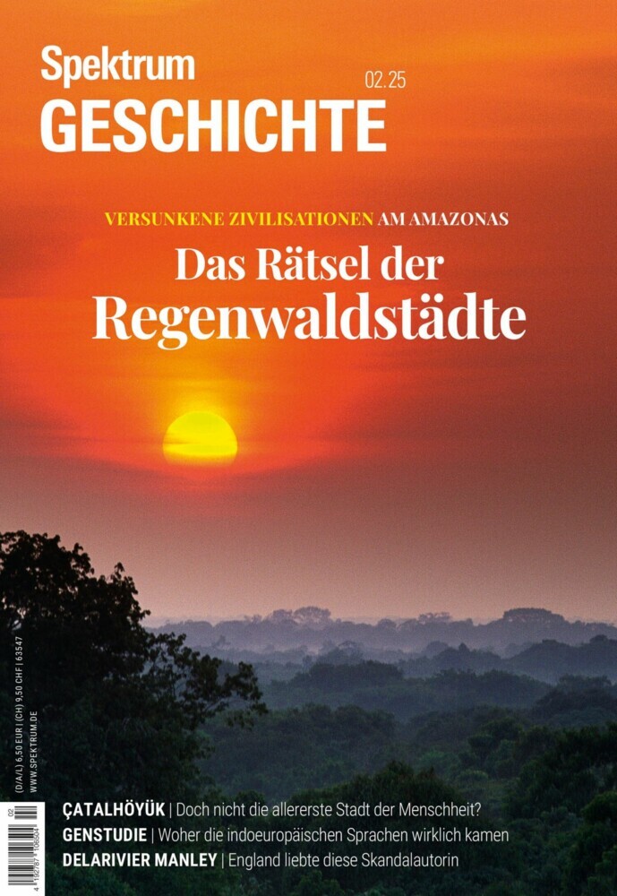 Spektrum Geschichte 2/2025 - Das Rätsel der Regenwaldstädte main product photo
