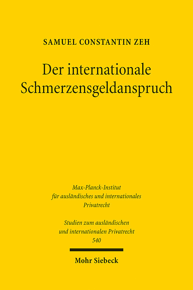 Der internationale Schmerzensgeldanspruch main product photo