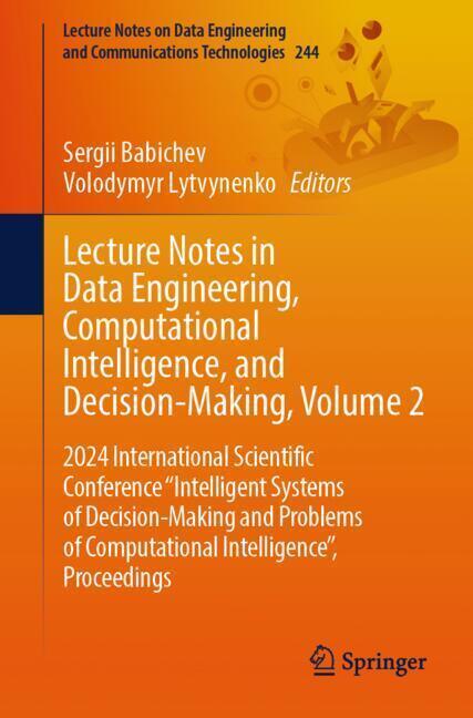 Lecture Notes in Data Engineering, Computational Intelligence, and Decision-Making, Volume 2 main product photo
