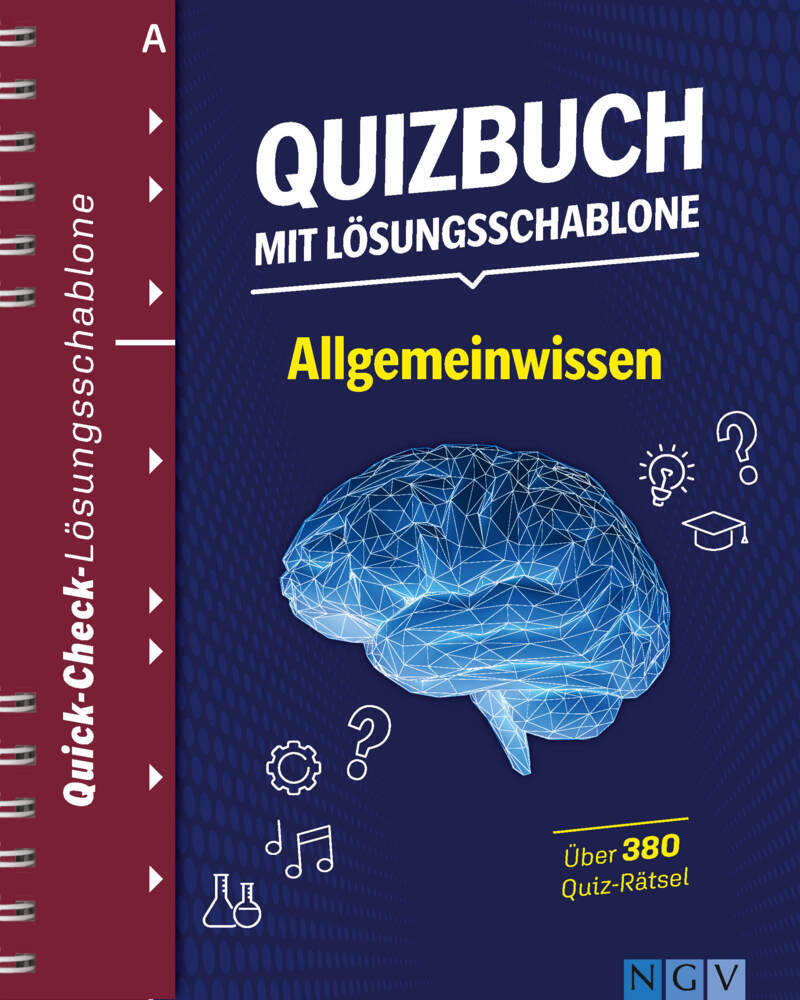 Quizbuch mit Lösungsschablone Allgemeinwissen main product photo