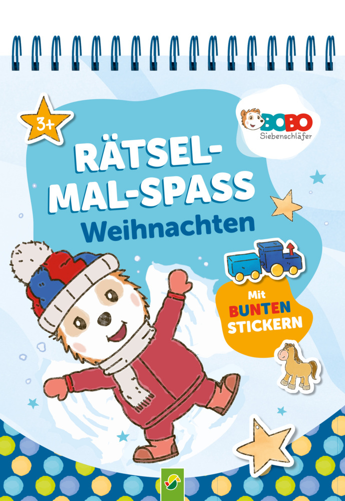 Bobo Siebenschläfer Rätsel-Mal-Spaß Weihnachten. Für Kinder ab 3 Jahren main product photo