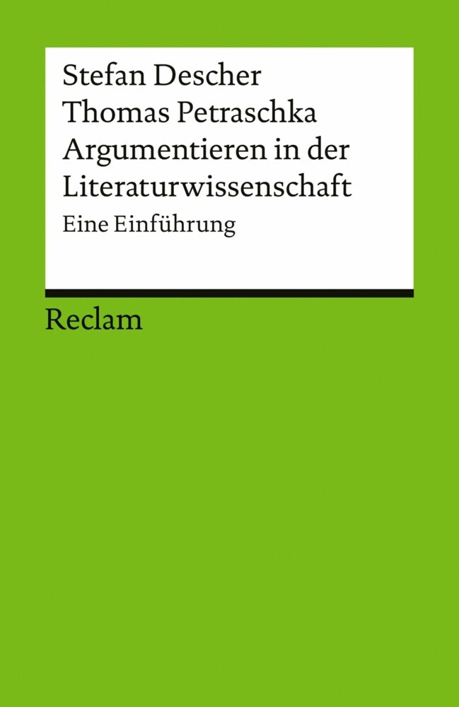 Argumentieren in der Literaturwissenschaft main product photo