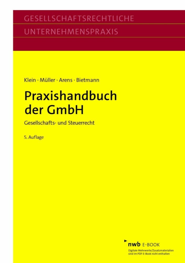 Praxishandbuch der GmbH main product photo