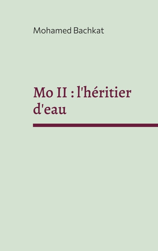 Mo II : l'héritier d'eau main product photo