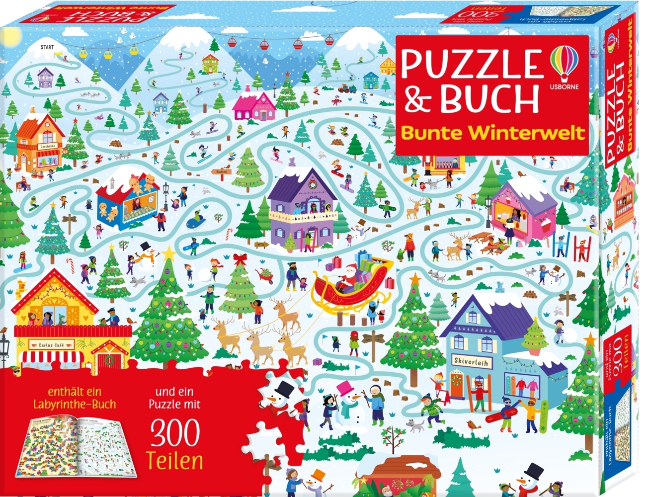 Puzzle & Buch: Bunte Winterwelt main product photo