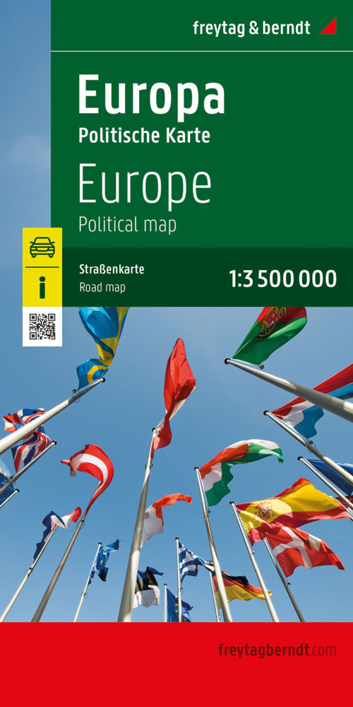 Europa politisch, Straßenkarte 1:3.500.000, freytag & berndt main product photo