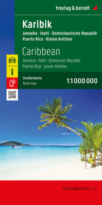 Karibik, Straßenkarte 1:1.000.000, freytag & berndt