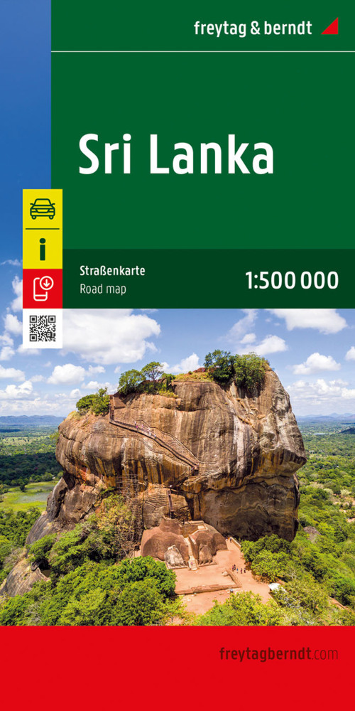 Sri Lanka, Straßenkarte 1:500.000, freytag & berndt main product photo