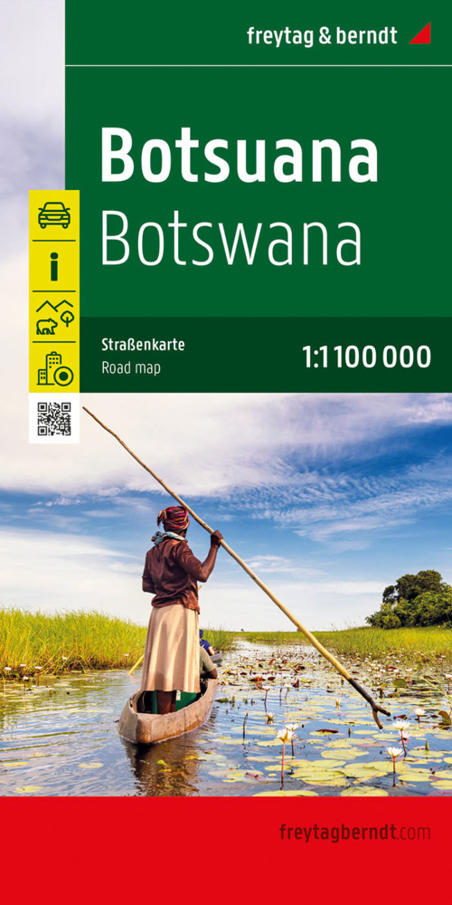 Botsuana, Straßenkarte 1:1.100.000, freytag & berndt main product photo