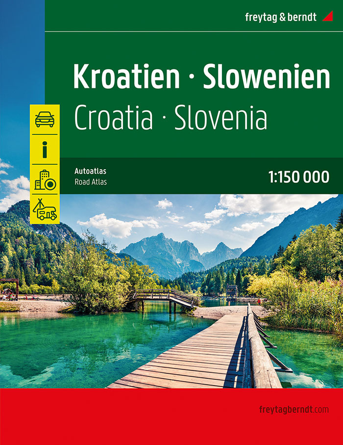 Kroatien - Slowenien, Autoatlas 1:150.000, freytag & berndt main product photo