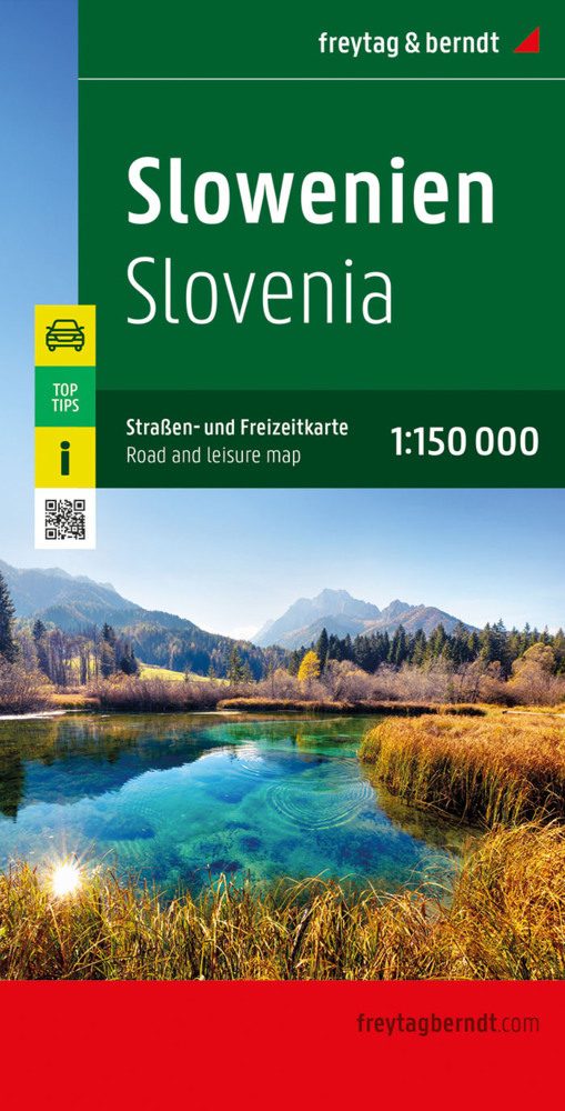Slowenien, Straßen- und Freizeitkarte 1:150.000, freytag & berndt main product photo