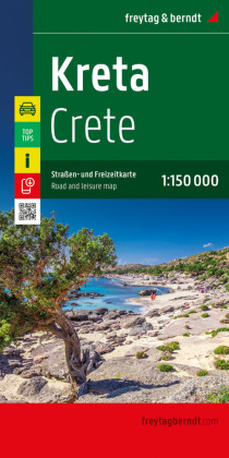 Kreta, Straßen- und Freizeitkarte 1:150.000, freytag & berndt