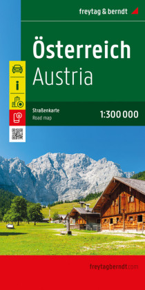 Österreich, Straßenkarte 1:300.000, freytag & berndt