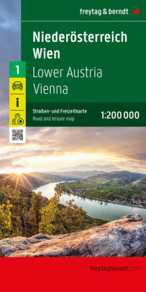 Niederösterreich - Wien, Straßen- und Freizeitkarte 1:200.000, freytag & berndt